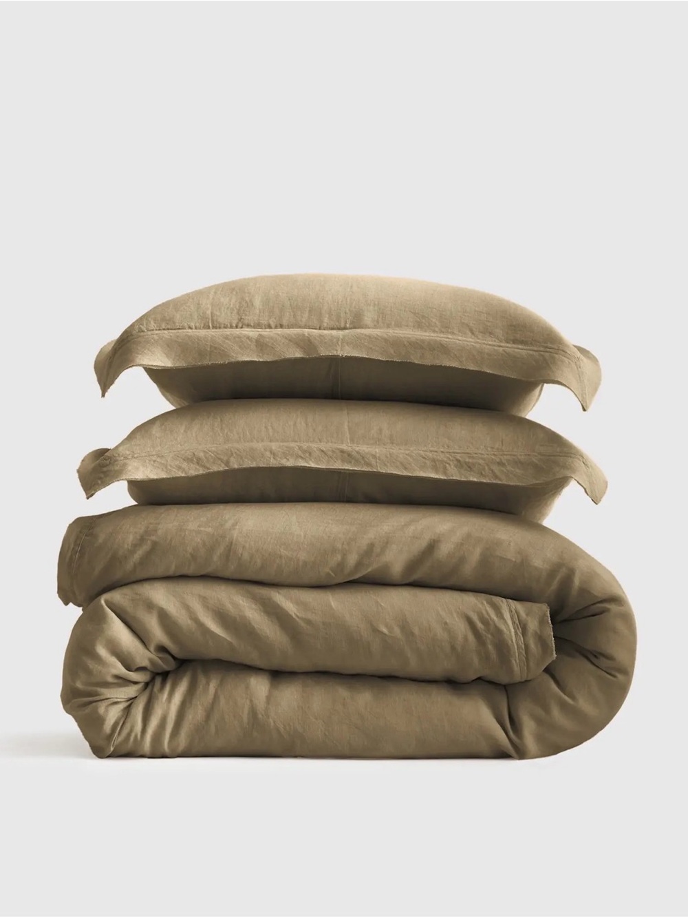 NWOT Aloe European Linen Duvet Cover Set - Retail $194